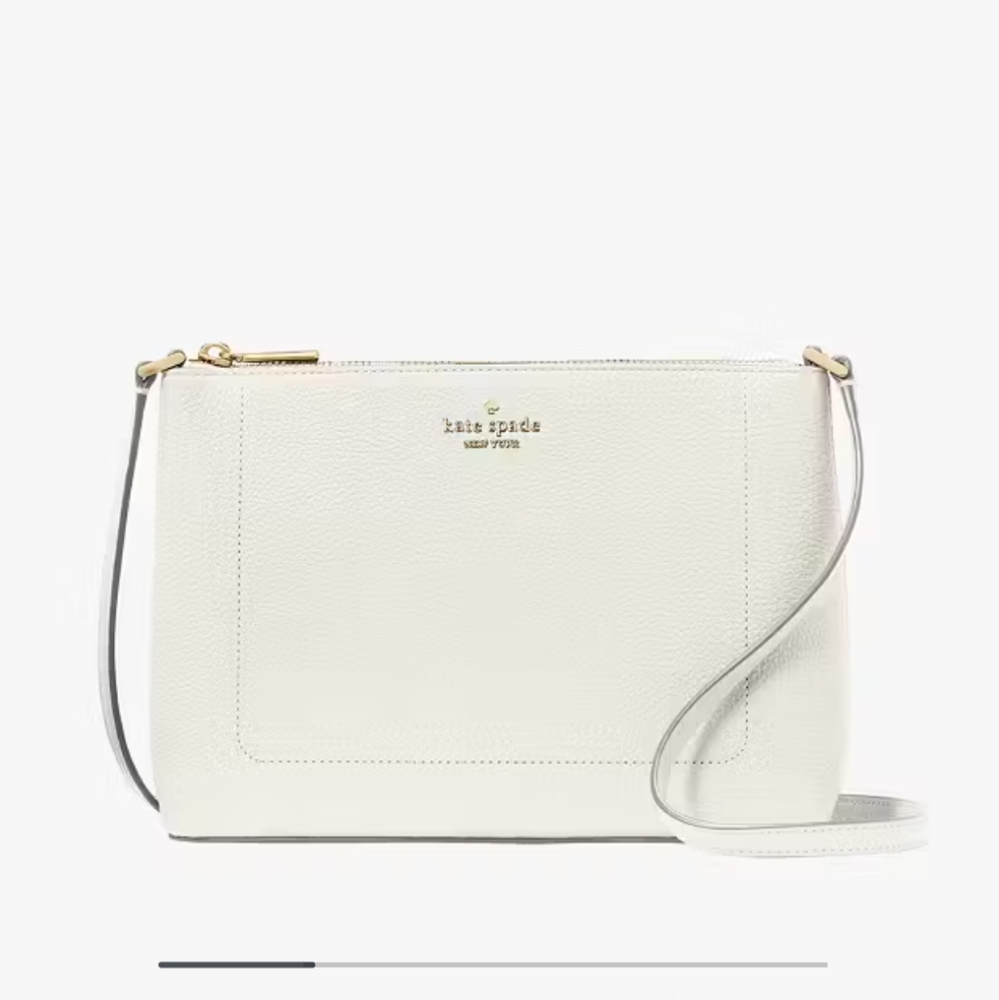 🎉 KATE SPADE LEILA MED CROSSBODY - Meringue 🌸 Free Ship
